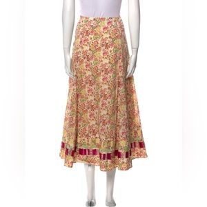 Kenzo Paris Floral Midi Skirt size 38 or US S